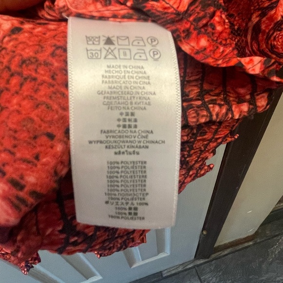 Michael Kors Blouse Pink Snakeskin Print 2X - Picture 5 of 7